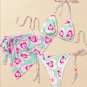 Three piece swimsuit